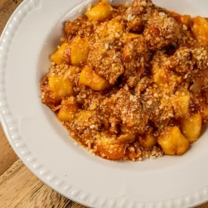 Handmade Gnocchi Pasta Handmade Gnocchi in a plate